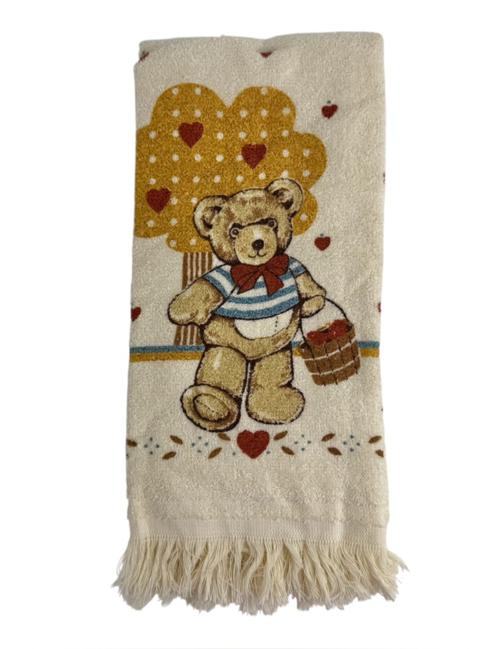Cannon Vintage Cream Teddy Bear Hand  Towel